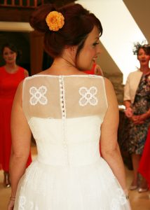 bride in wedding dress